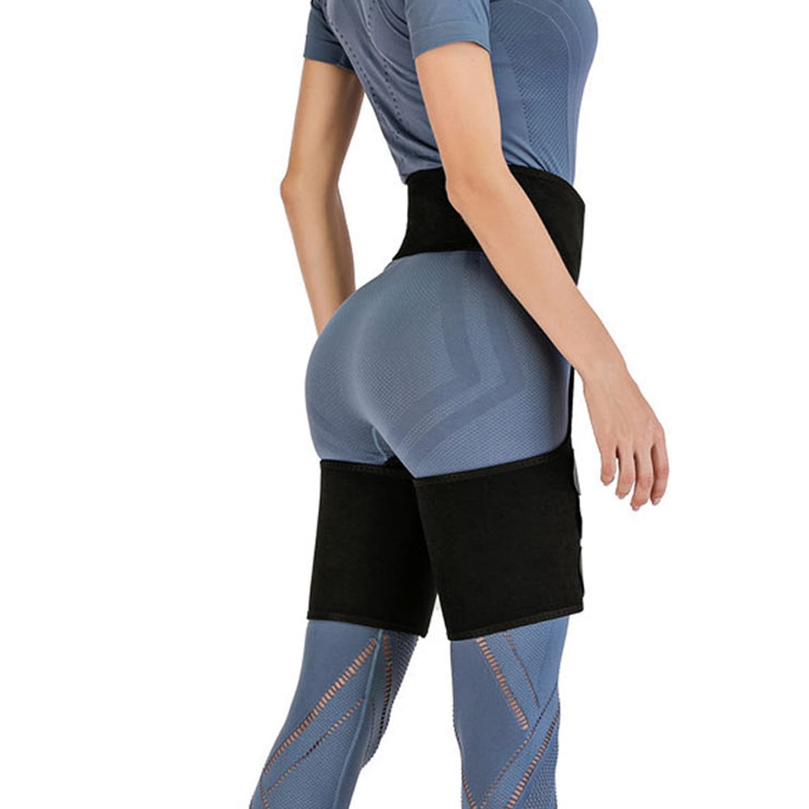 MBROS Soporte de Cadera Brace Sport Muslo Compresión Brace para articulaciones de Cadera Artritis Wrap Brace Protector Cinturón inguinal Muslo Equipo de protección Estabilidad Antideslizante Ayuda