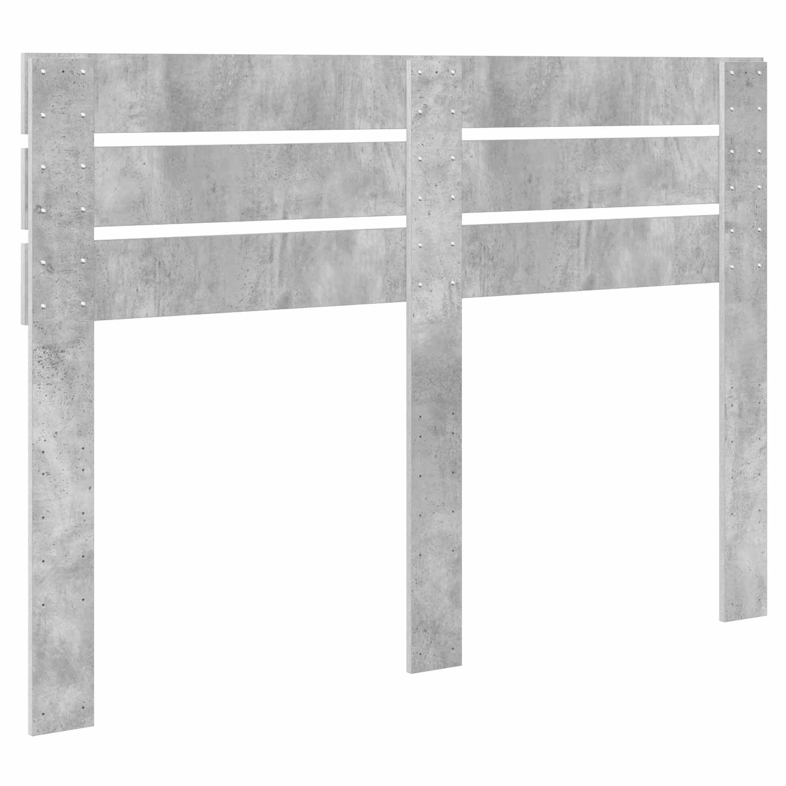 vidaXL Cabecero Gris Concreto Madera contrachapada, Cabecera Moderna y Rectangular, Toque Chic para tu Dormitorio, solución Sencilla para el Descanso
