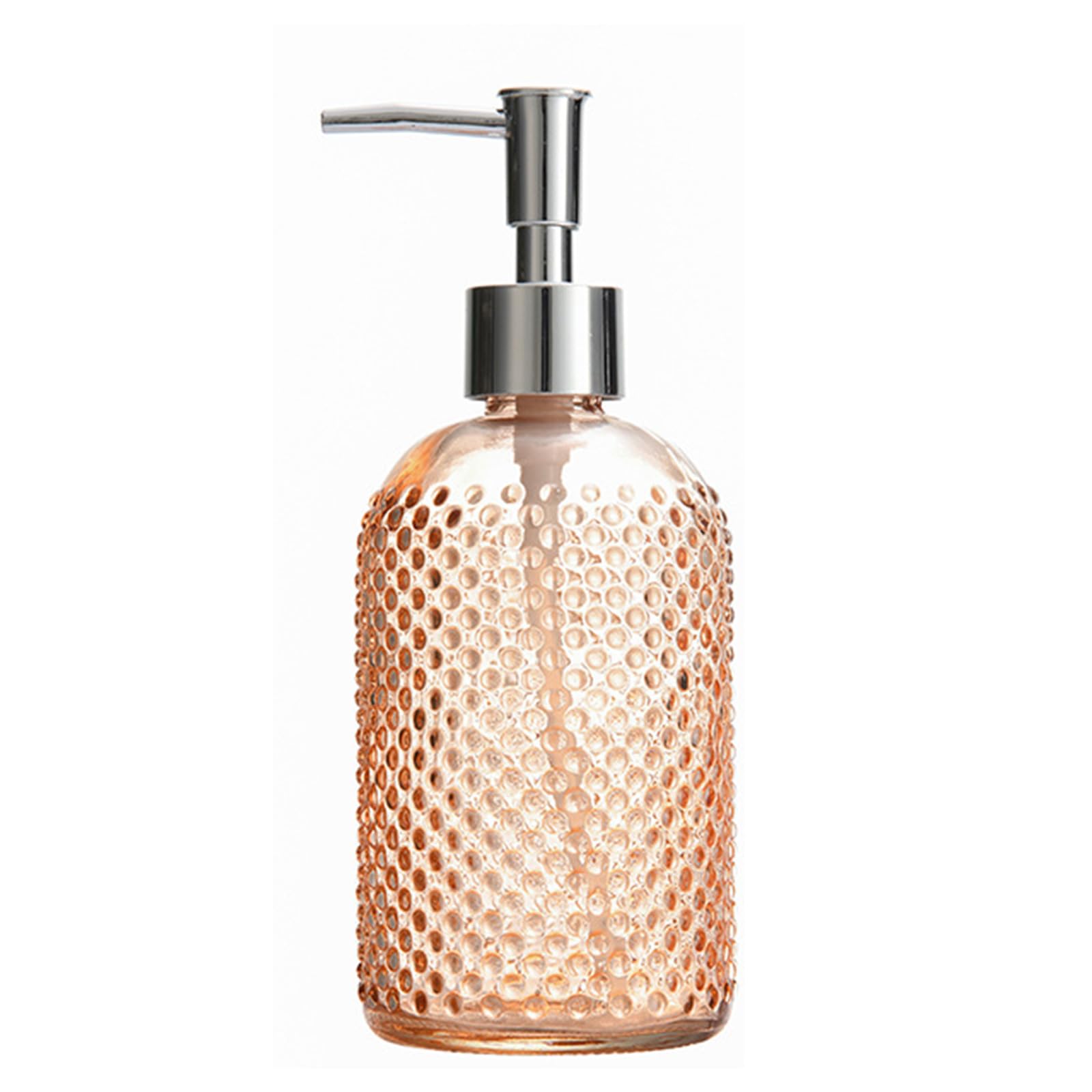 Refillable Glass Soap Dispenser Leakproof Pumps Liquid Container for Sink Countertop 400ml Bathroom Liquid Soap Dispenser for Kitchen and Bathroom