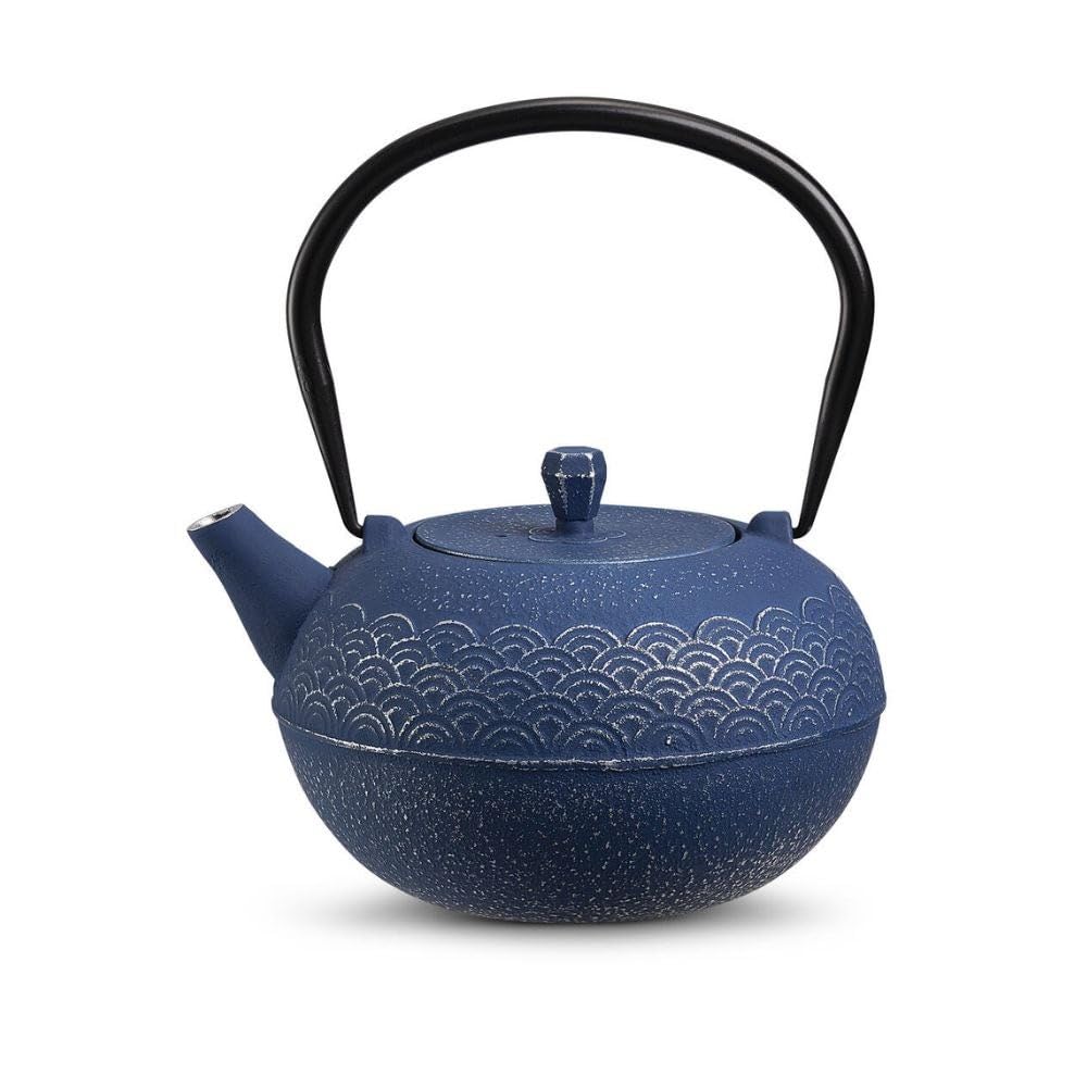 Tetera de hierro fundido Nami azul 1200 ml