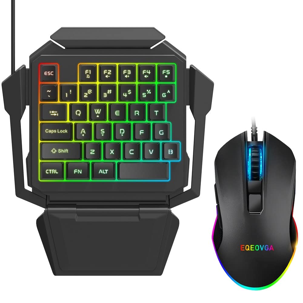 OneHanded Keyboard, K50 RGB One Hand Mechanical Gaming Keyboard