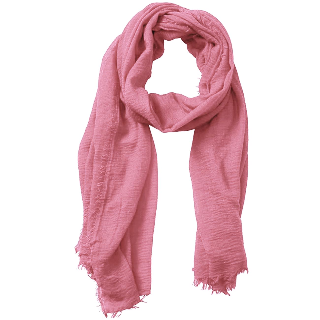Lightweight Cotton Blend Scarf for Women Men | Large,Breathable,Thin,Soft,Crinkle Scarf,Hijab Head Wrap,NeckScarf,Everyday,Travel Scarf,Summer Dress Scarves Holiday Gift