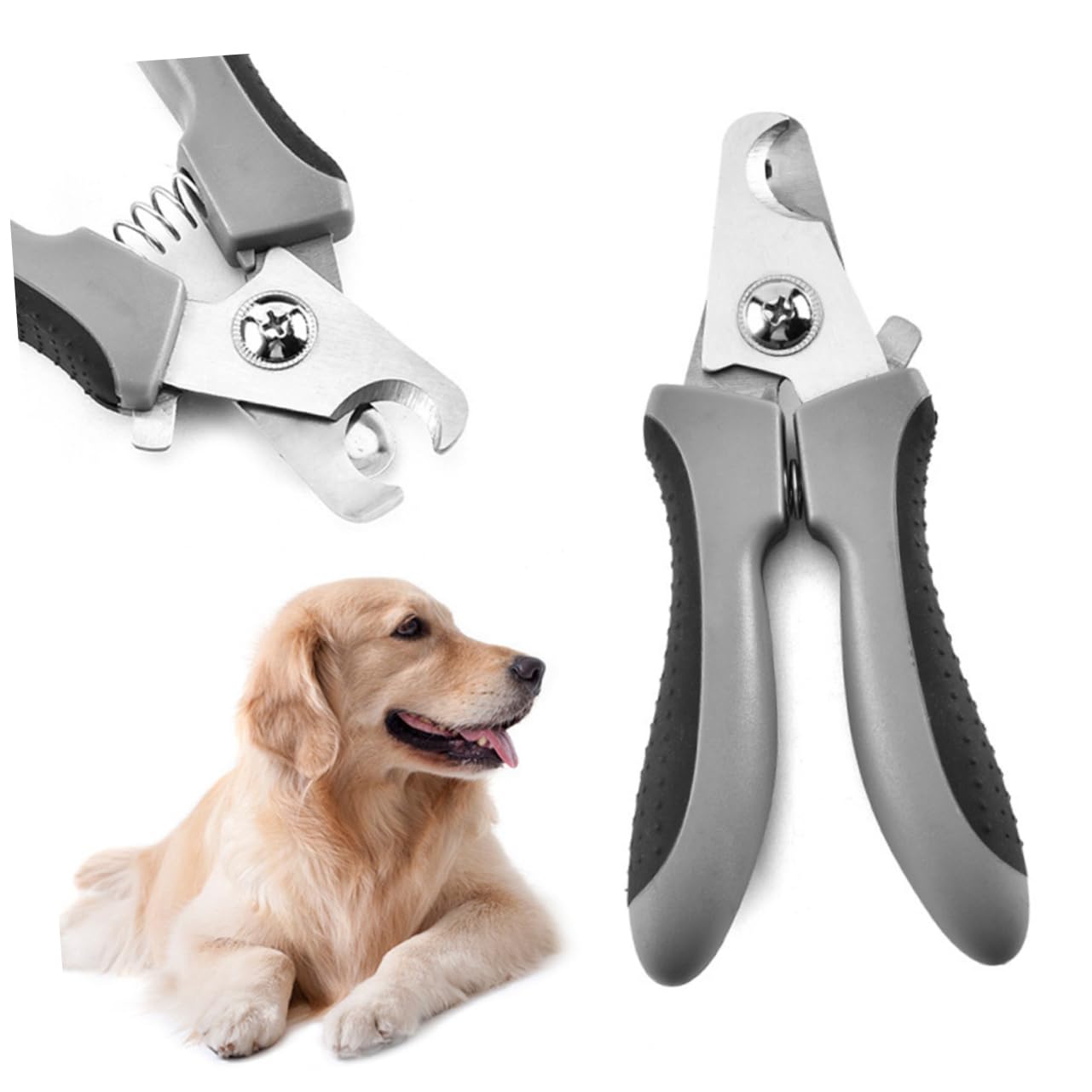 Sosoport 2pezzi per Unghie per Domestici Cesoie per Inossidabile Design Colore Casuale per Toelettatura e