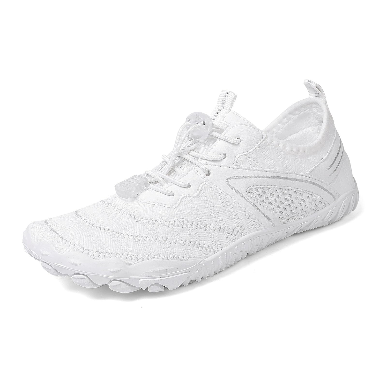 EUHBLE Water Barefoot Shoes for Women Men Fast Drainage Cool Breathable Light and Flexible Racewalking Beach Gym Yoga White