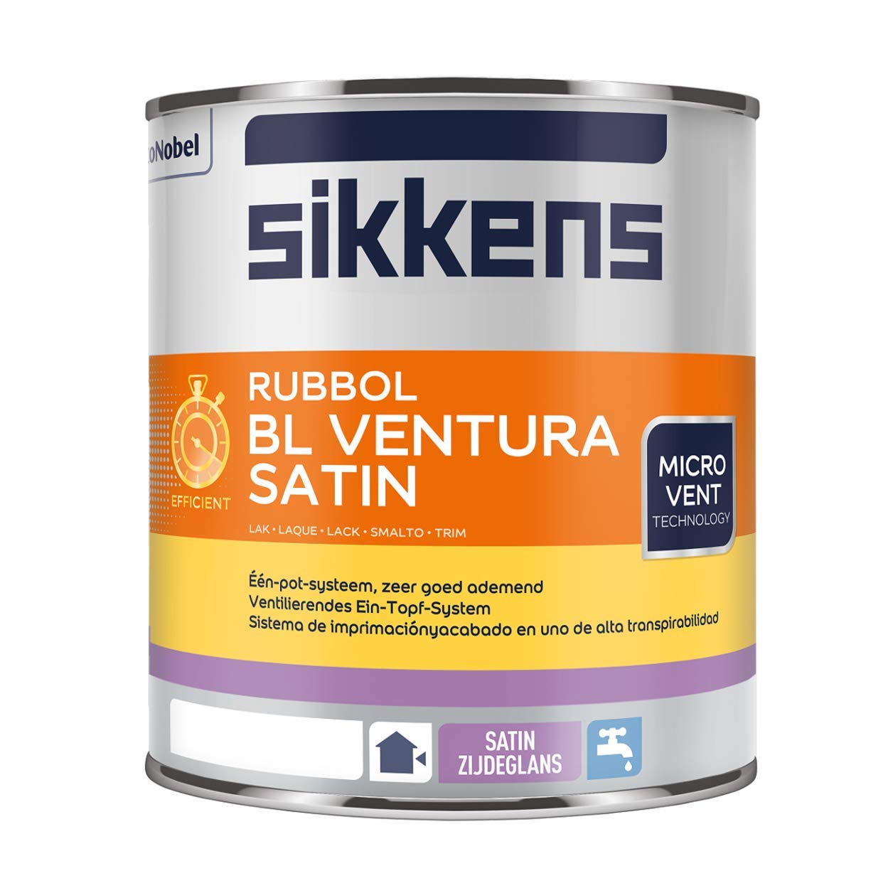 Sikkens,21514,Rubbol AA8BL VenturaSatin RM 0,500L, Weiß