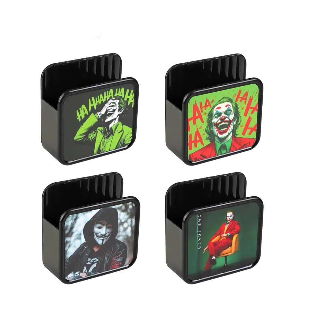 Wall Mount Mobile Stand with Adhesive, No Drilling Required - Joker - Pack of 4-image-5