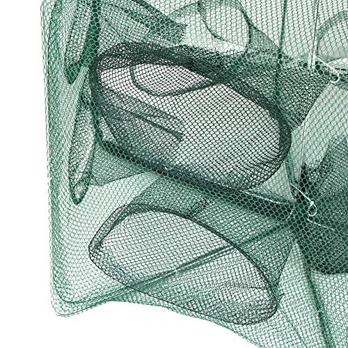Rede de pesca, Andoer Rede de pesca dobrável Hexágono Rede de pesca com 6 furos Armadilha de gaiola