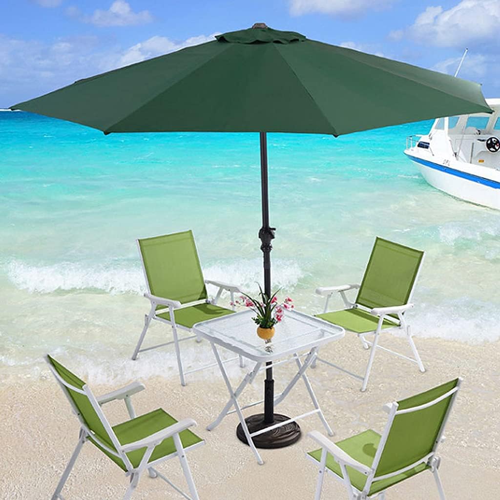 LSLYTQ Table Parasol Umbrella with Water Tank Base, 270cm Aluminium Pole Garden Parasol with Crank, Parasol Patio Umbrella for Outdoor Garden Patio good