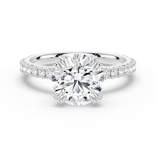 MSBLUE Moissanite Solitaire Ring