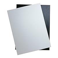 Vista 2 de Hojas de plástico ABS blanco: 0.060 pulgadas de grosor, 12 x 12 pulgadas, paquete de 6 para corte láser y moldeables