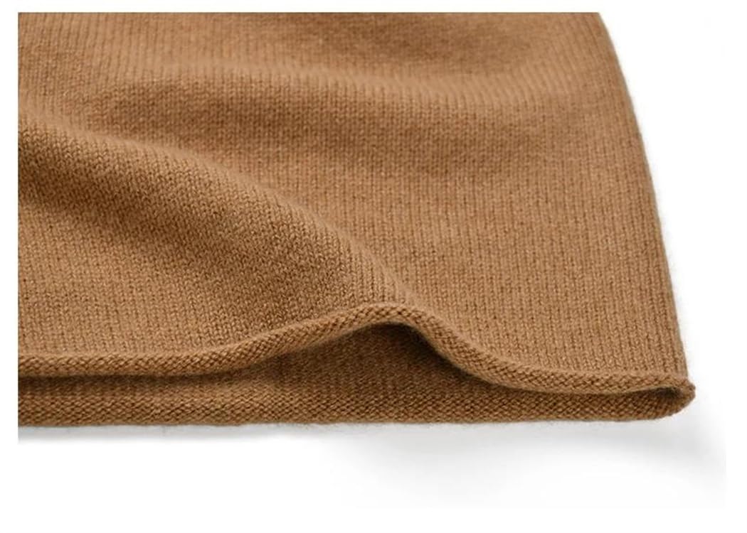 Gorro de Lana Lisa para Mujer, cálido, de Punto, Suave y Acanalado, para Invierno (Talla única 5)