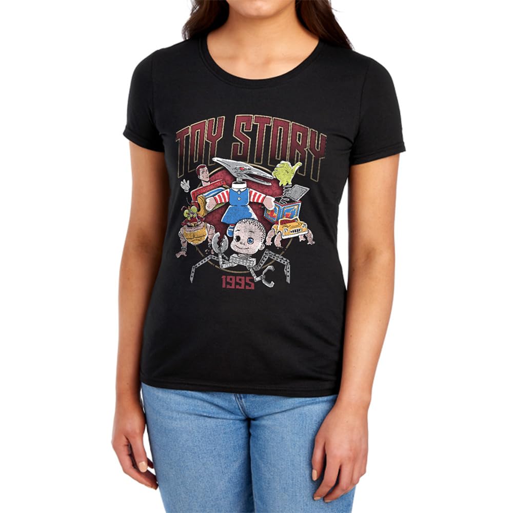 Disney Toy Story Sid'S Toys Rock Womens T Shirt, Black, XXL