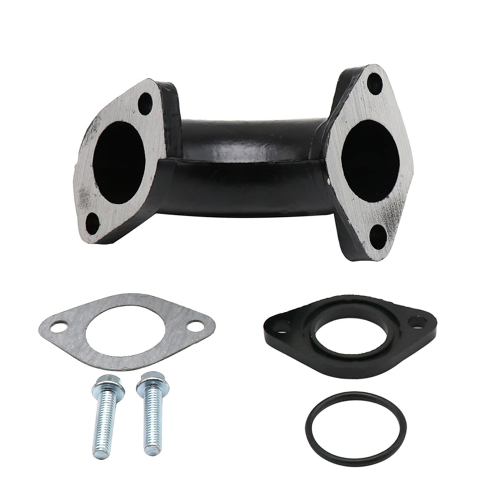 Ncrxq Black Intake Manifold Dirt Pit Bike Carburetor Rubber Mainfold Adapter Inlet Intake Pipe Kits For Vm22 Pz19 Pz26 Yx125(Black)