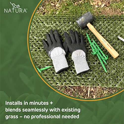 Natura Turf 10376954 Outdoor Artificial Grass for Dogs, Turf Grass Patch Blends in with Natural Grass, Keeps Paws and Homes Clean, 35.5 by 47.5 Inch, Green