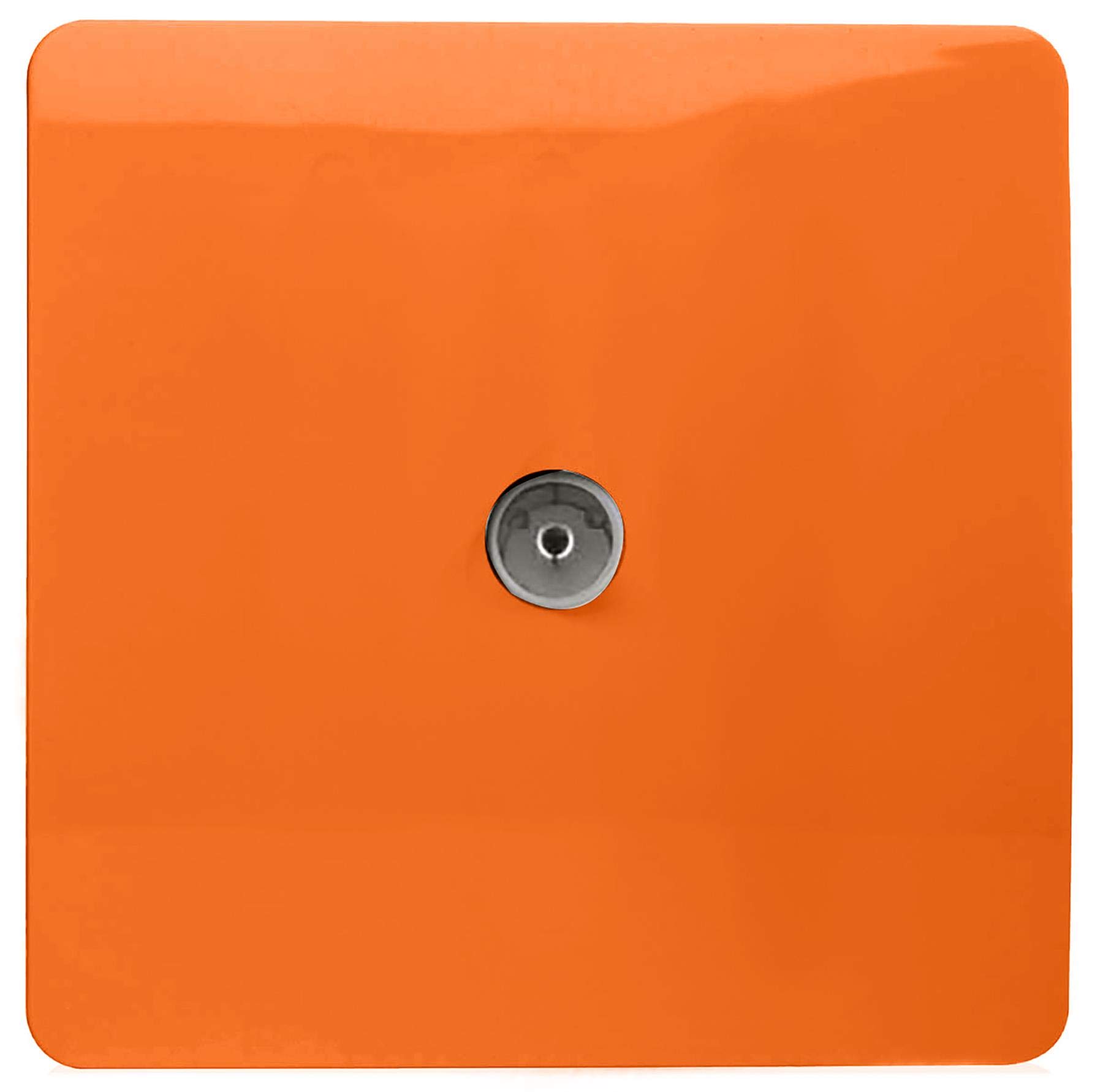 Trendi Artistic Modern Glossy Tactile Tv Socket Orange 631576360054