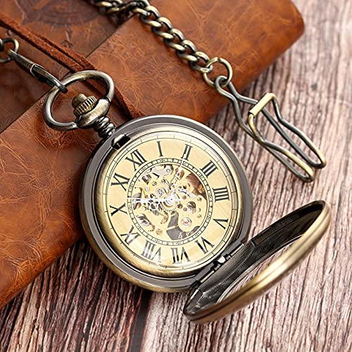 Gentleman Pocket Watch, Pocket watch,Mechanical self-winding roman numeral necklace pocket watch (Color : Copper) steampunk buy now online Gentleman Pocket Watch, Pocket watch,Mechanical self-winding roman numeral necklace pocket watch (Color : Copper) steampunk buy now online