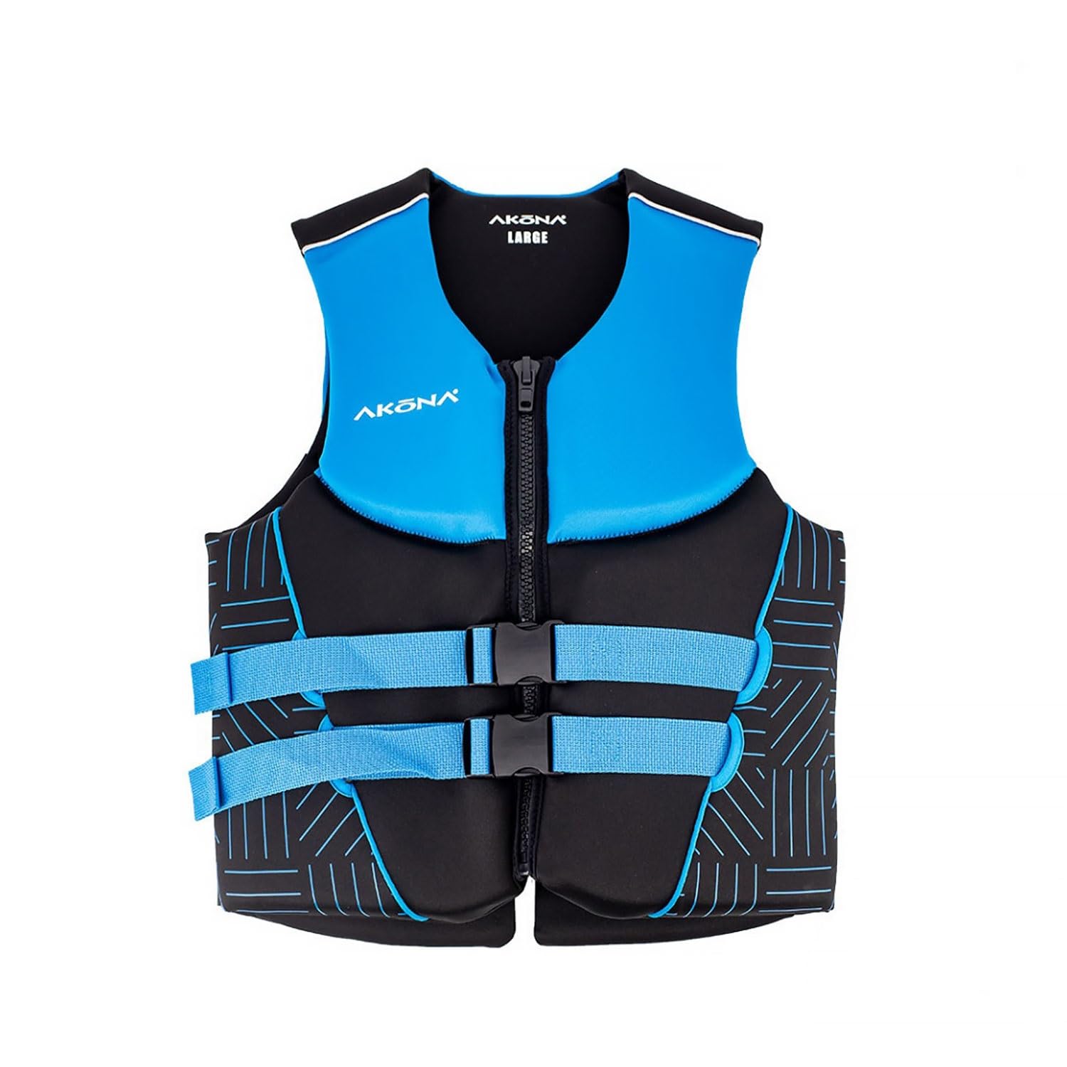 AKONA Men's Neoprene Life Jacket, US Coast Guard Approved, Rated for 90+ Pounds — 2X-Large