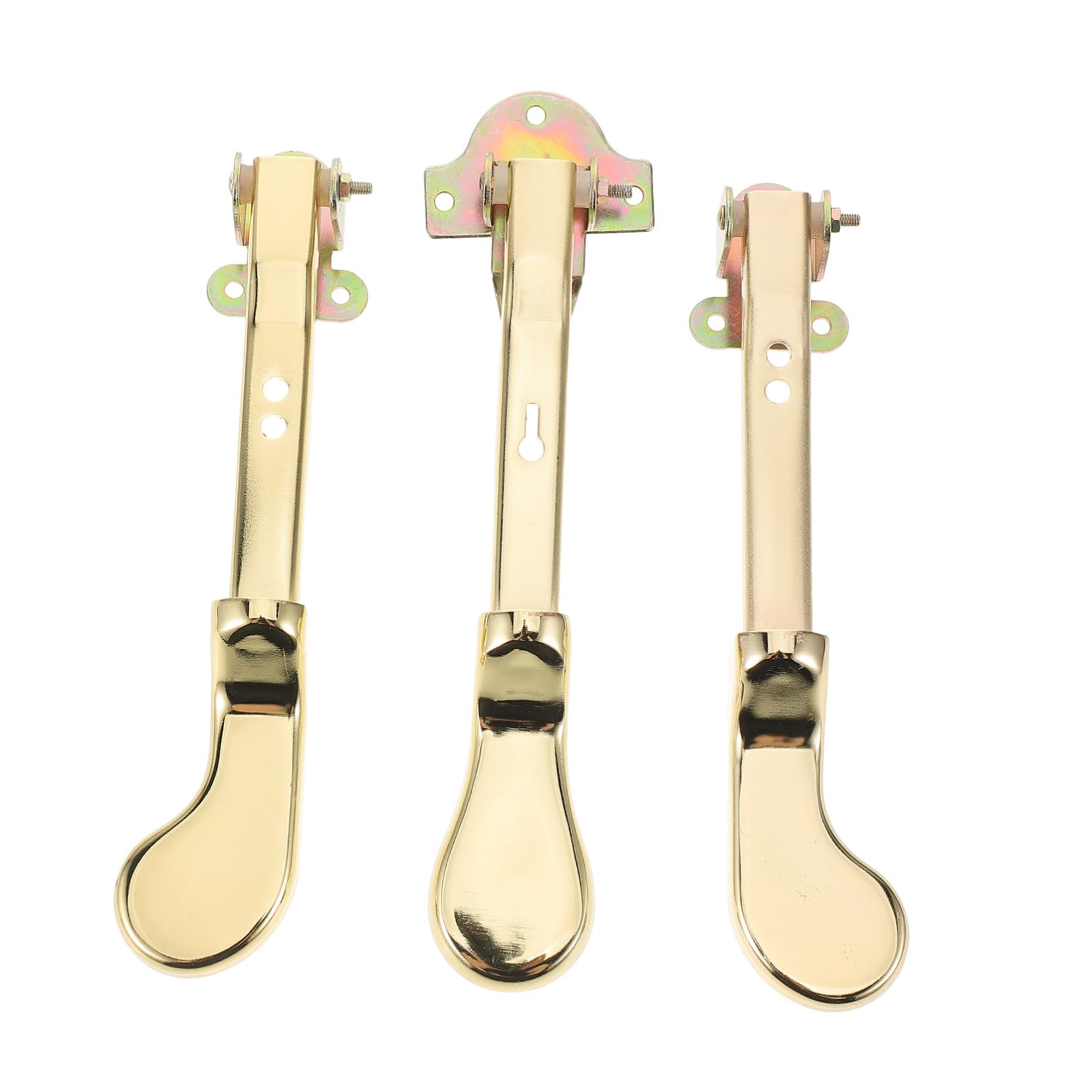 3piezas Pedales De Piano Pedal De Sustain Profesional De Metal De Doble Orificio Para Presentaciones De Piano Vertical