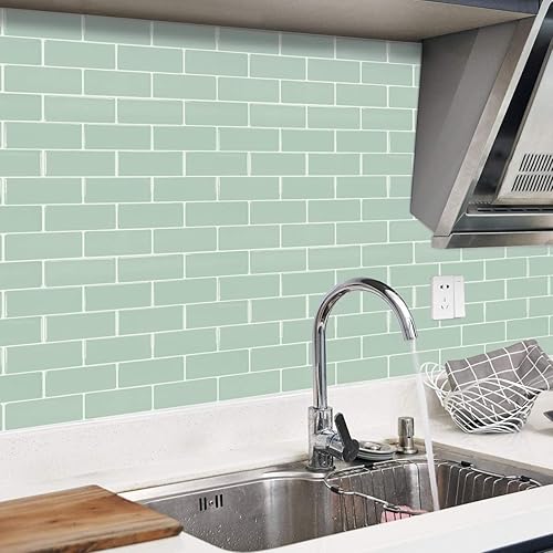 Miniatura 7 de 10 hojas adhesivas para baldosas, pegar y despegar para salpicaduras 12"x12"