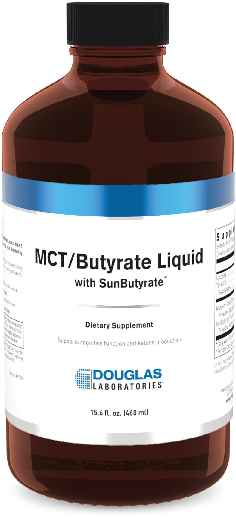 Douglas Laboratories MCT/Butyrate Liquid, Lemon Vanilla, 15.6 fl. oz.