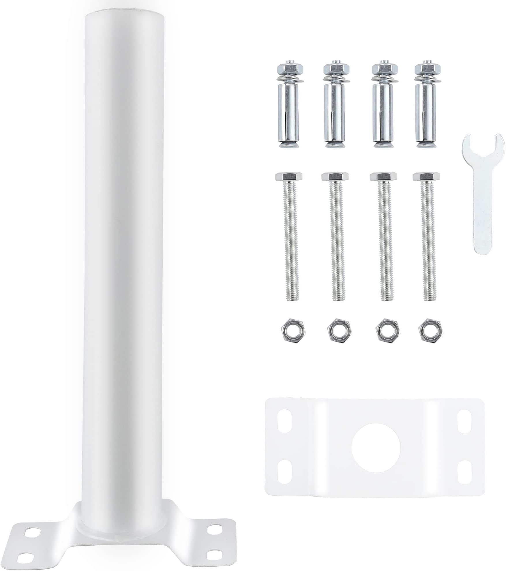 Street Light Pole, Solar Light Extension Mounting Arm for Outdoor Lighting,Pole Mounting Bracket,Metal Street Lights Bracket Waterproof and Rustproof Used for Barn Lamps,Post Trees,Fence