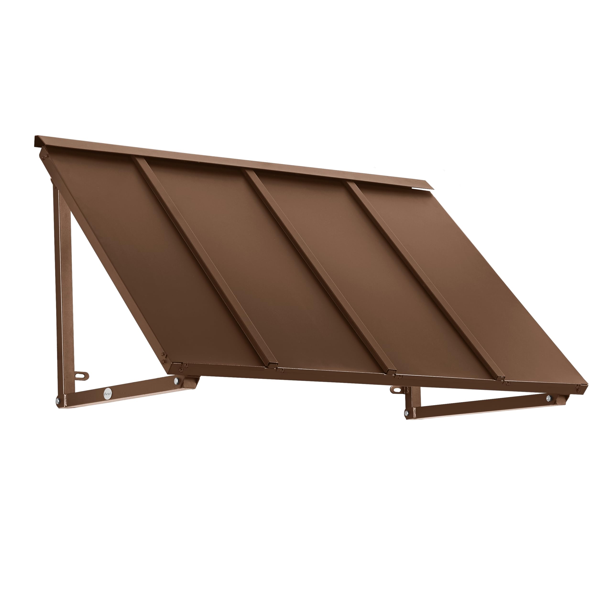 Awntech 3' Houstonian (44"-24"-24") Standing Seam Metal Fixed Awning | Copper