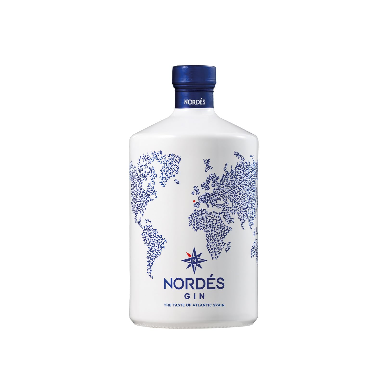 Nordés Gin Premium | Elaborato con una Porzione di Alcol Etilico e 6 Botanicals Galiziani. Sapore Fresco, Morbido e Aromatico. Graduazione 40º - Bottiglia 700 ml