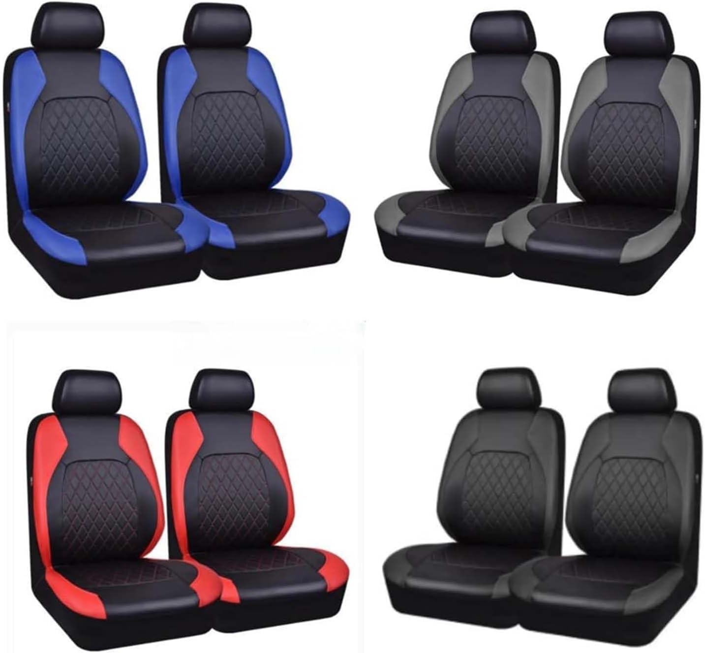 Coprisedili Auto Anteriore per Skoda Elroq/Elroq Sportline/Elroq RS, Set Copri-Sedile Fodere per Anteriori Proteggono Sedili Originali Dell'auto Accessori,B Black