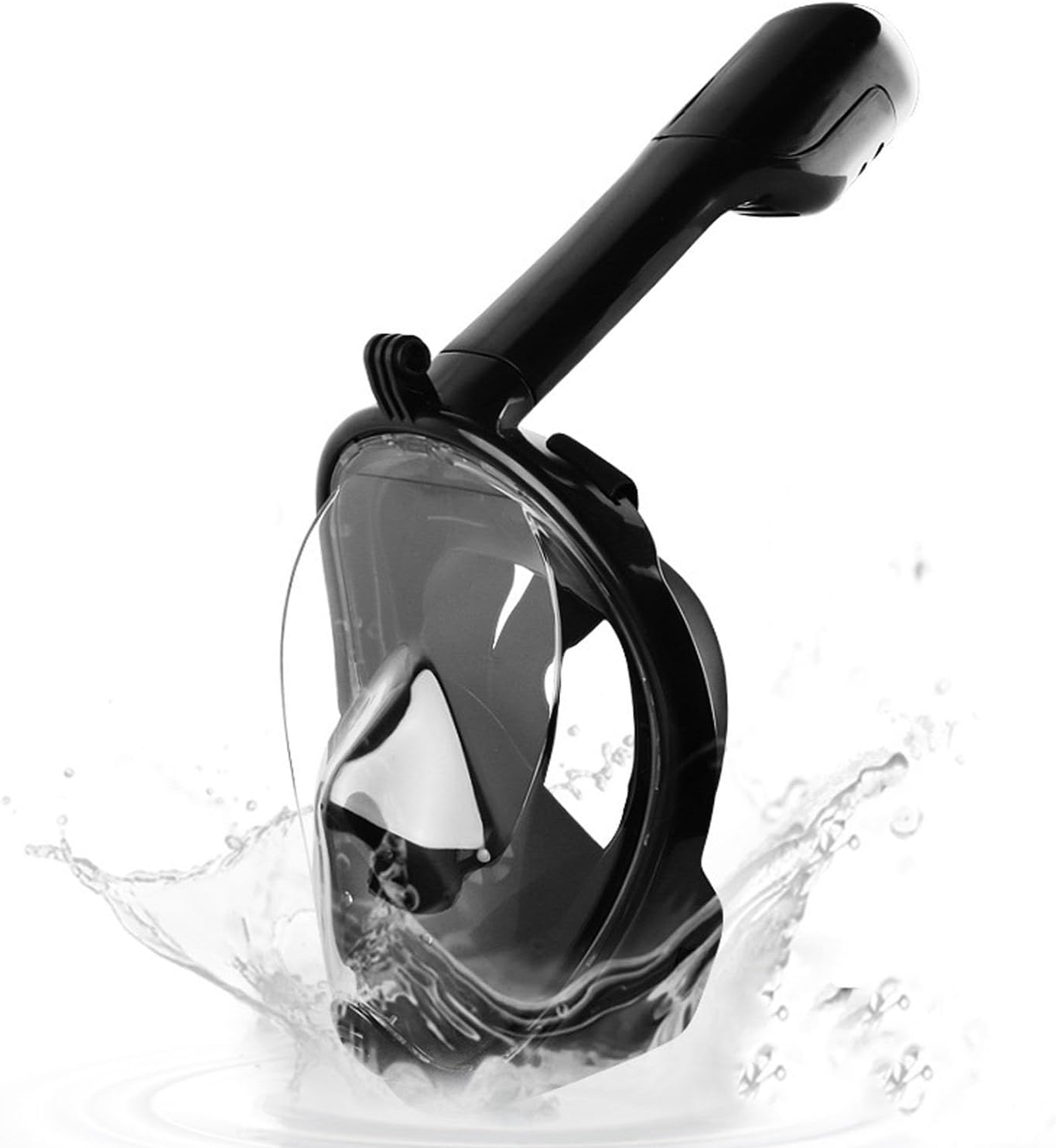 Snorkel Mask 180°view Design Full Face Snorkel Set Compatible Sports Camera Compatible Diving Mask with Anti-fog and Anti-leak Technology for Adults Snorkeling Experience