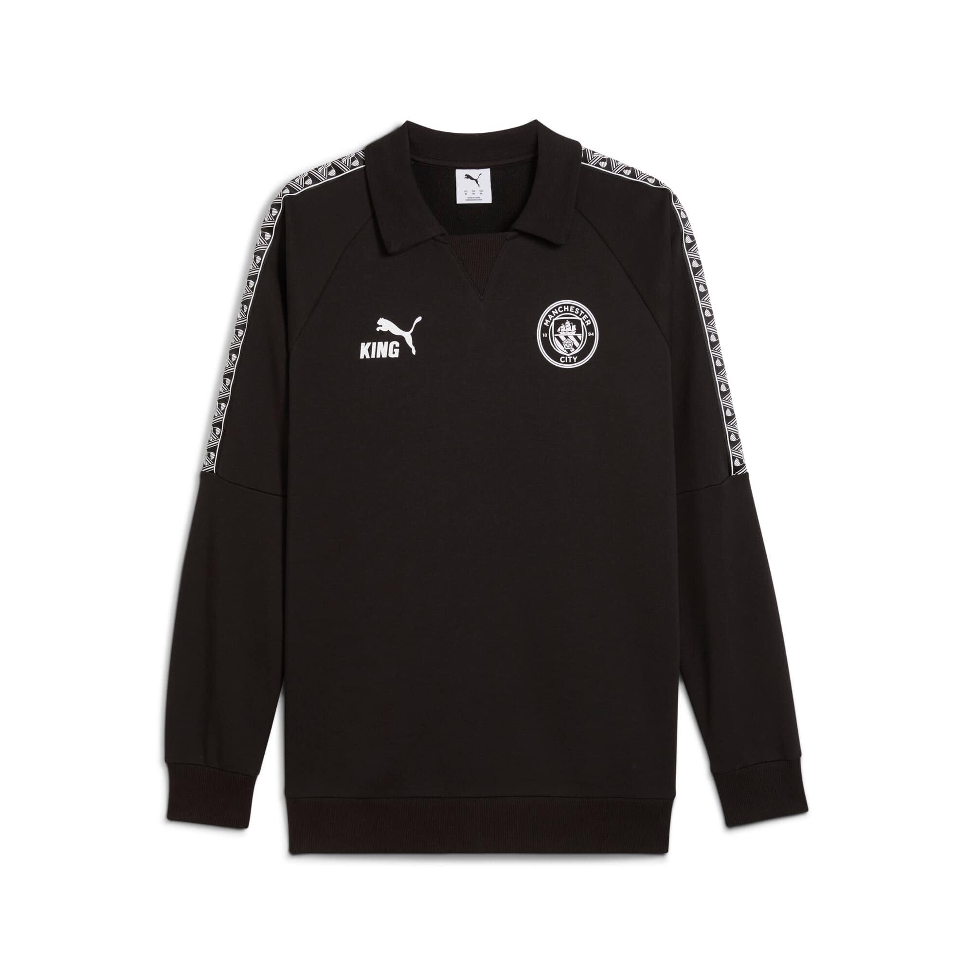 Puma Unisex Black Manchester City King Jumper - Small