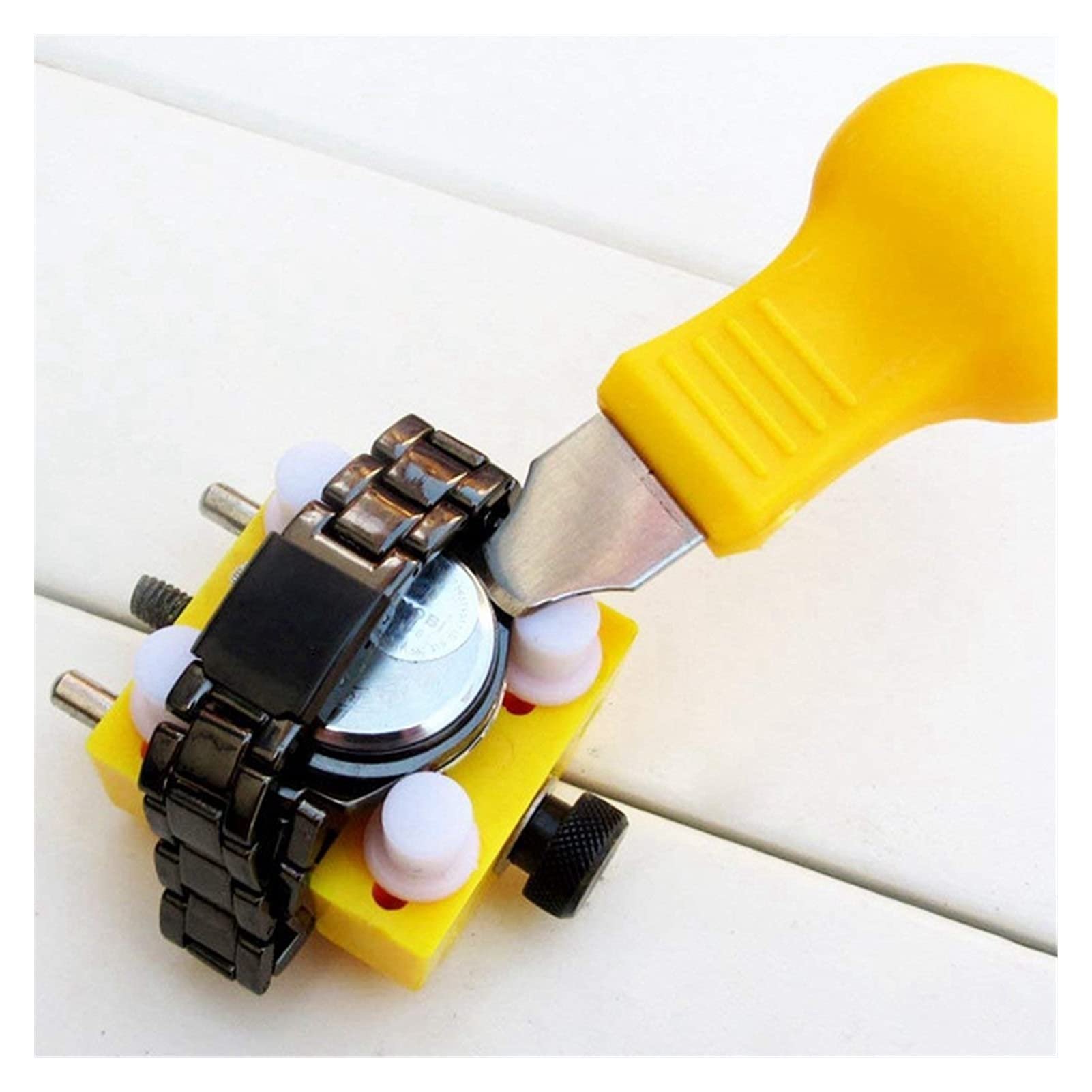 Kit d'outils de réparation de Montres, ouvre-boîtier arrière, Couteau de Retrait, différentes Tailles, 5 pièces, démontage de la Pile de Montre, Changement, Acier Inoxydable