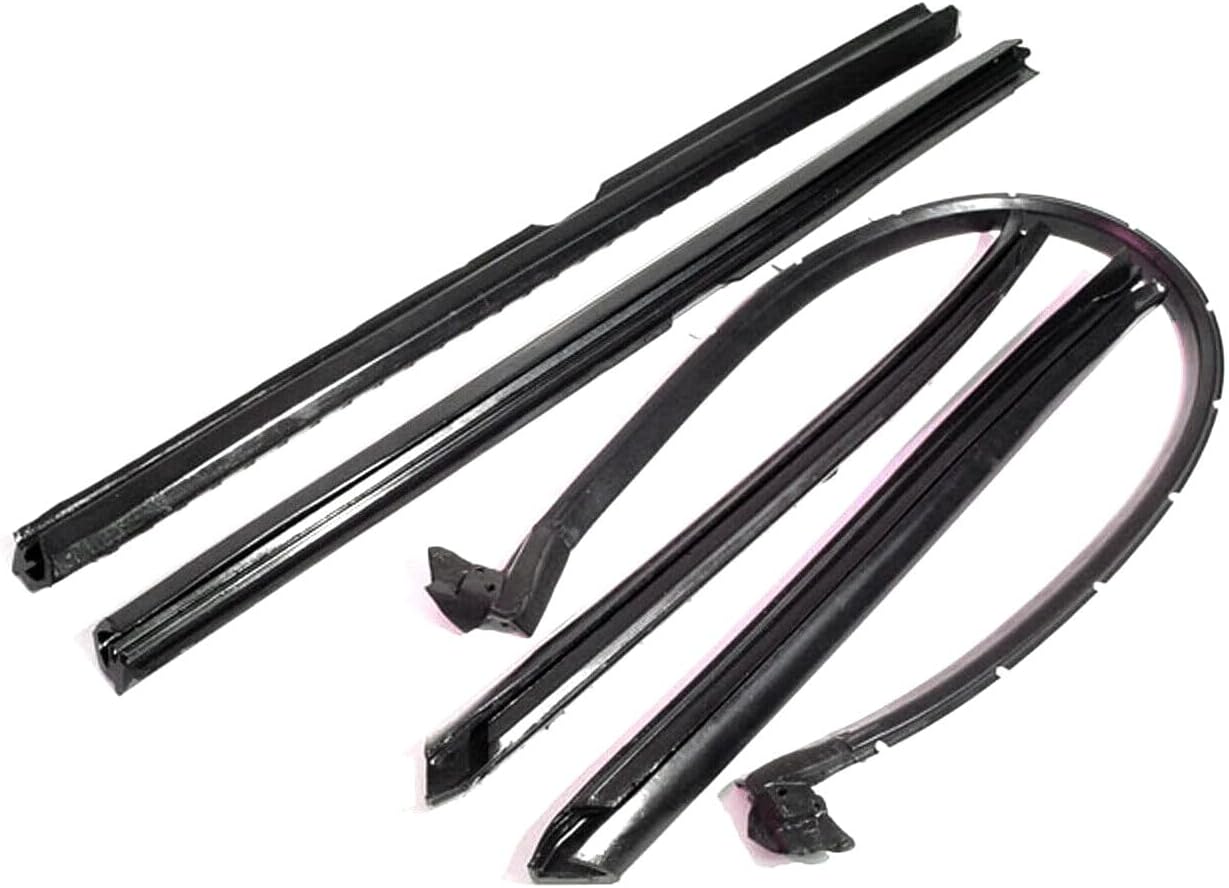 Convertible Top Roof Rail Weatherstrip Kit Left Right Front for Chevy for Caprice 1973-1975 for Impala 1971-1972,for Pontiac for Catalina 1971-1972 for Grandville 1971-1975