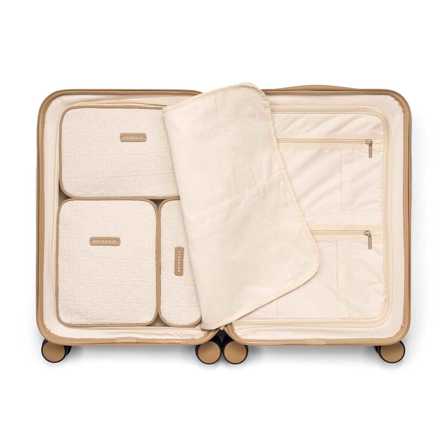SUITSUIT Fusion - Packing Cubes - Set Van 3 - Handbagage Koffer 55 cm - Koffer Organizer Set - Bagage Organizers - Sloppy Cotton