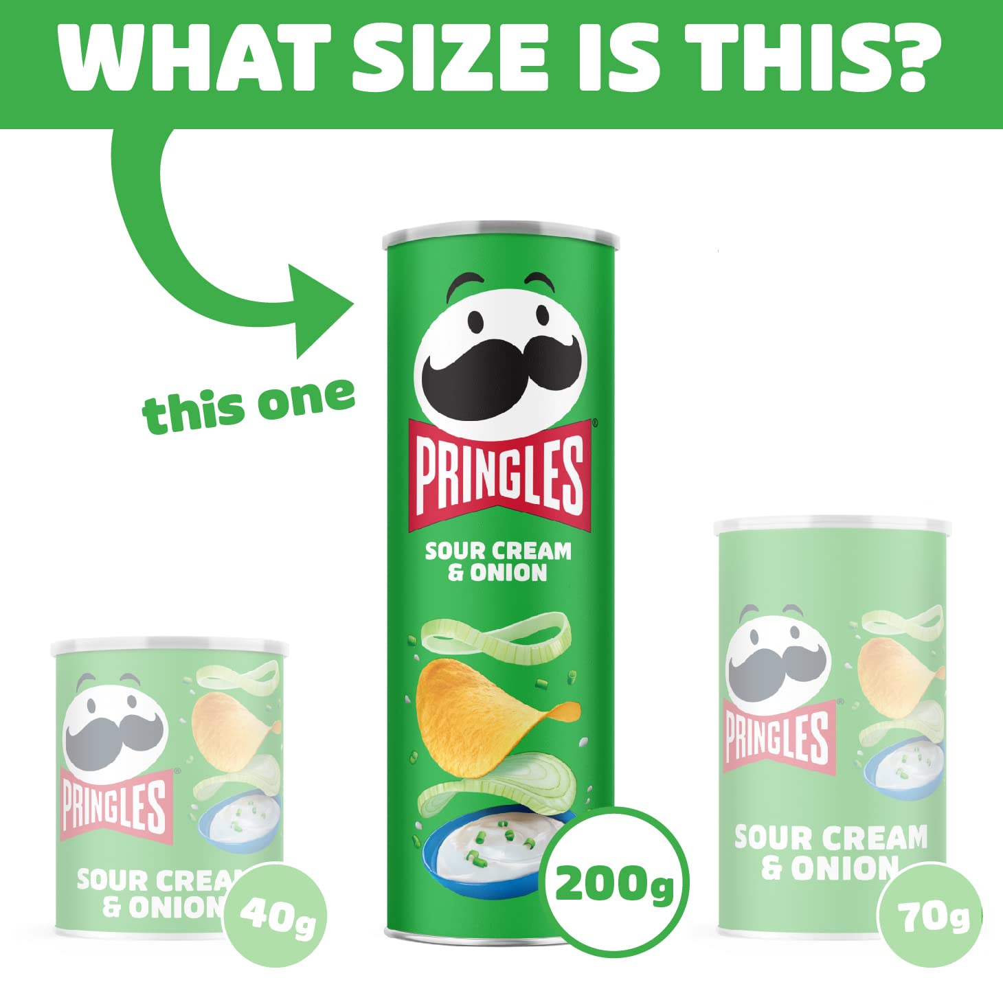Pringles Sour Cream & Onion | Sourcream Chips | 19er Vorratspackung (19 x 200g)