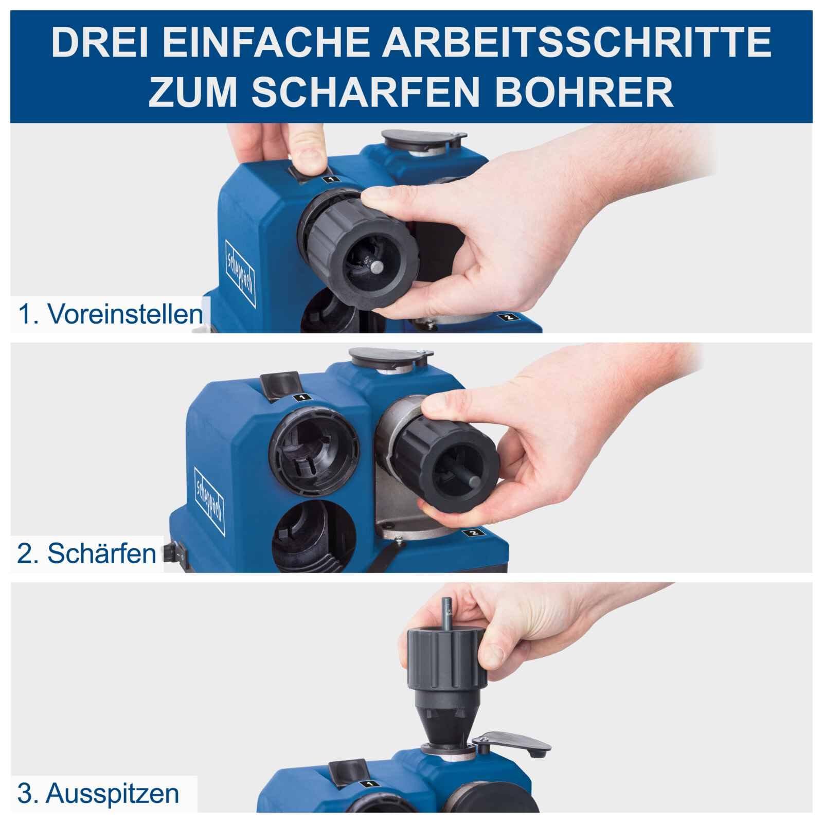 Scheppach Afilador de broca DBS800 230V 50Hz 80W marca