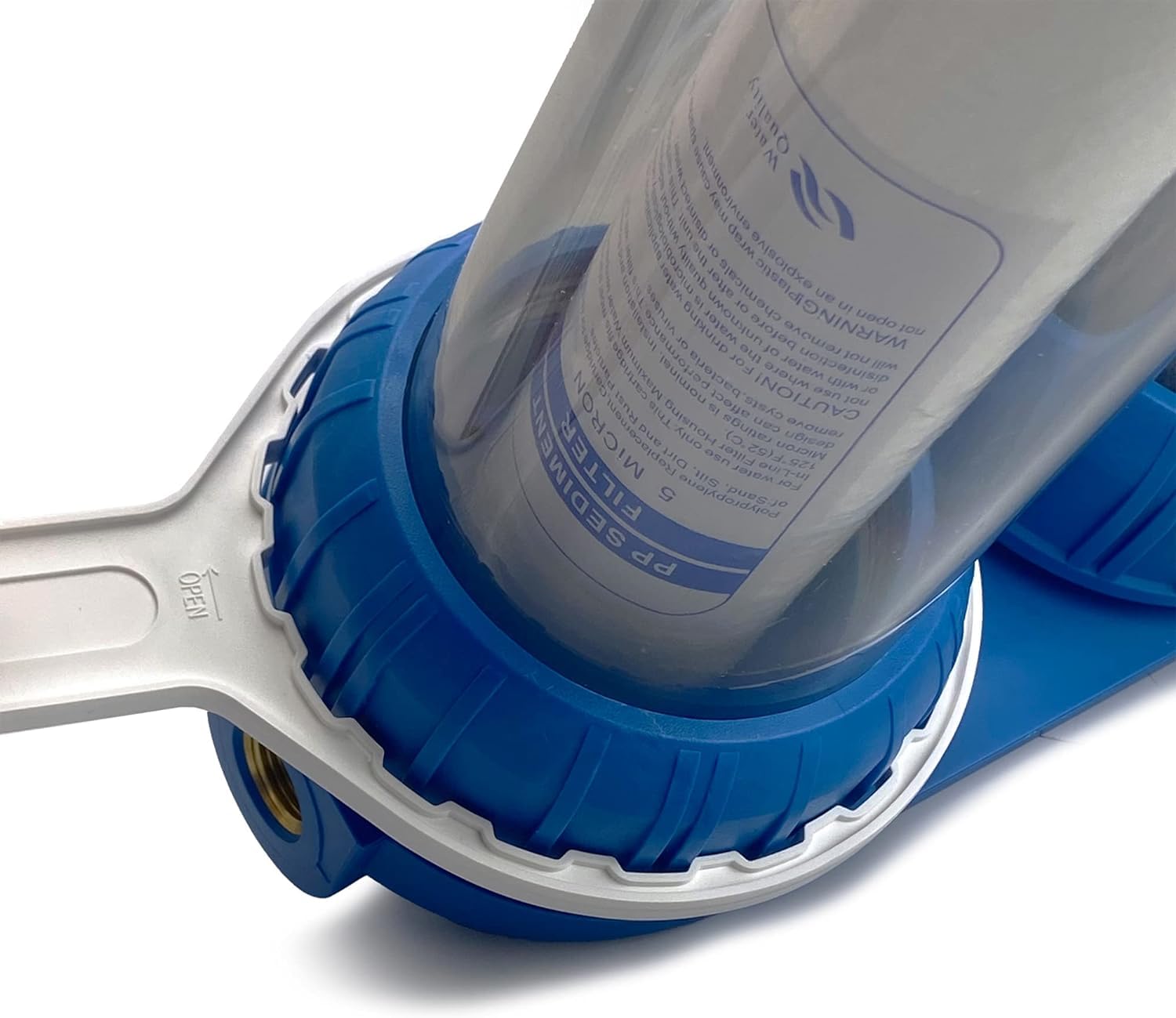filtro acqua tre stadi sei cartucce NW-BR10B4 filtrazione sedimenti e carboni attivi 1" 1/2" 3/4" (1" (32,89mm))