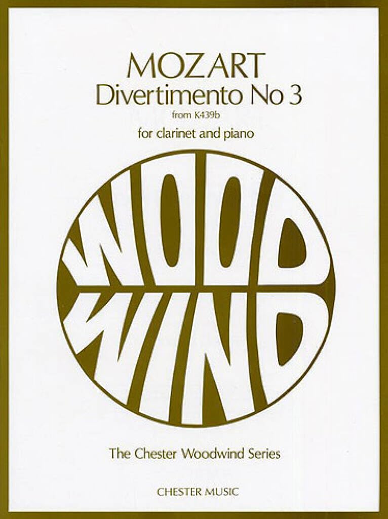 Mozart Divertimento 3 -clarinet/Piano