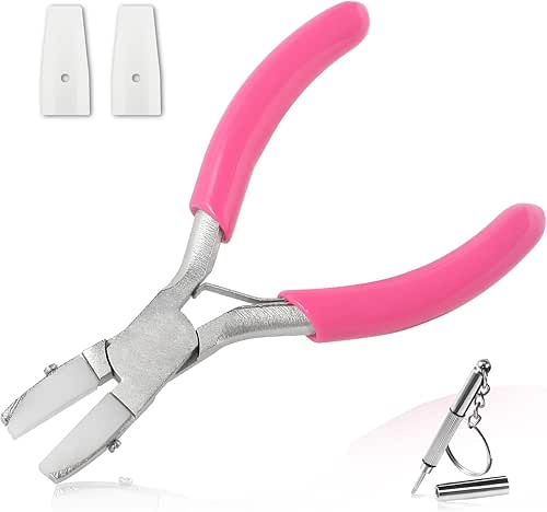 Mini Flat Nose Pliers for Jewelry Making with 2 Replacement