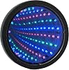 Playlearn SIM6 Infinity Mirror Tunnel Lamp LED Lighting Sensory Party Décor، أسود [فئة الطاقة B]