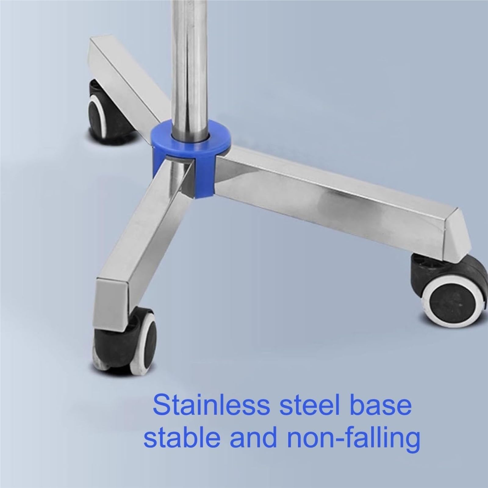 Soporte Porta Portasueros médico con ruedas, soporte intravenoso de altura ajustable de acero inoxidable con bandeja y ganchos for el hogar hospitalario portatil