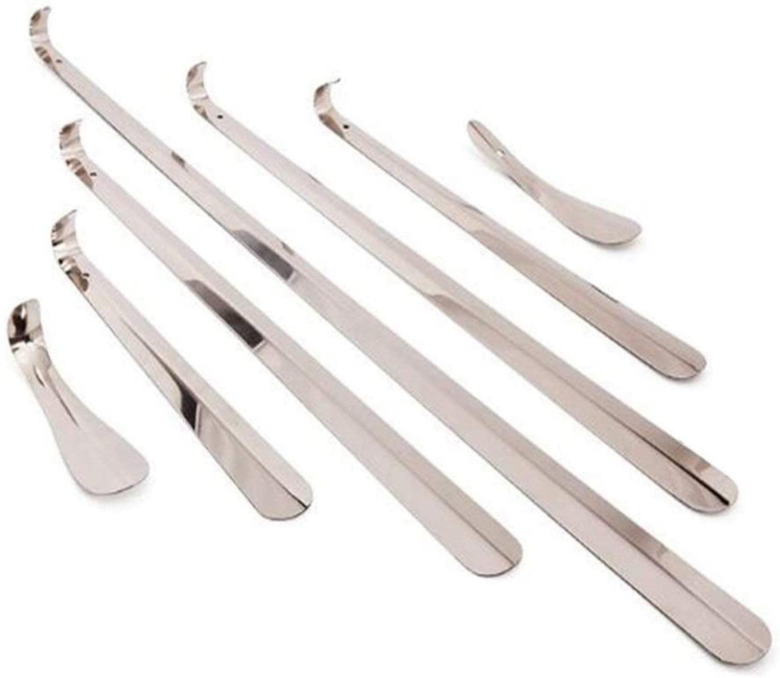 Men and Women Suitable for The Elderly Pregnant Women Stainless Steel Seven Size Shoehorns