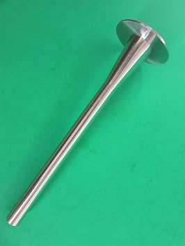Sausage Stuffing Horn Tube 1/2" diameter for Manual Stuffer STAINLESS STEEL. 2" BASE