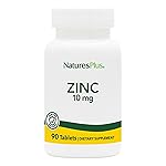 NaturesPlus Zinc Tablets - 10 mg, 90 Vegetarian Supplements - Immune System Supplement for Cellular Growth & Repair - Promotes Healthy Digestion, Metabolism & Vision - Gluten-Free - 90 Servings