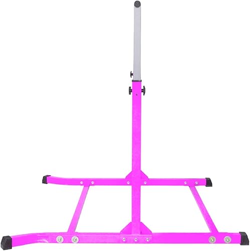 Miniatura 6 de Gimnasia de 5 pies, atlética, barra horizontal, ajustable, Kip Bars, rosa, gimnasia, con guantes gratis, barra de gimnasia, para niños, hogar,