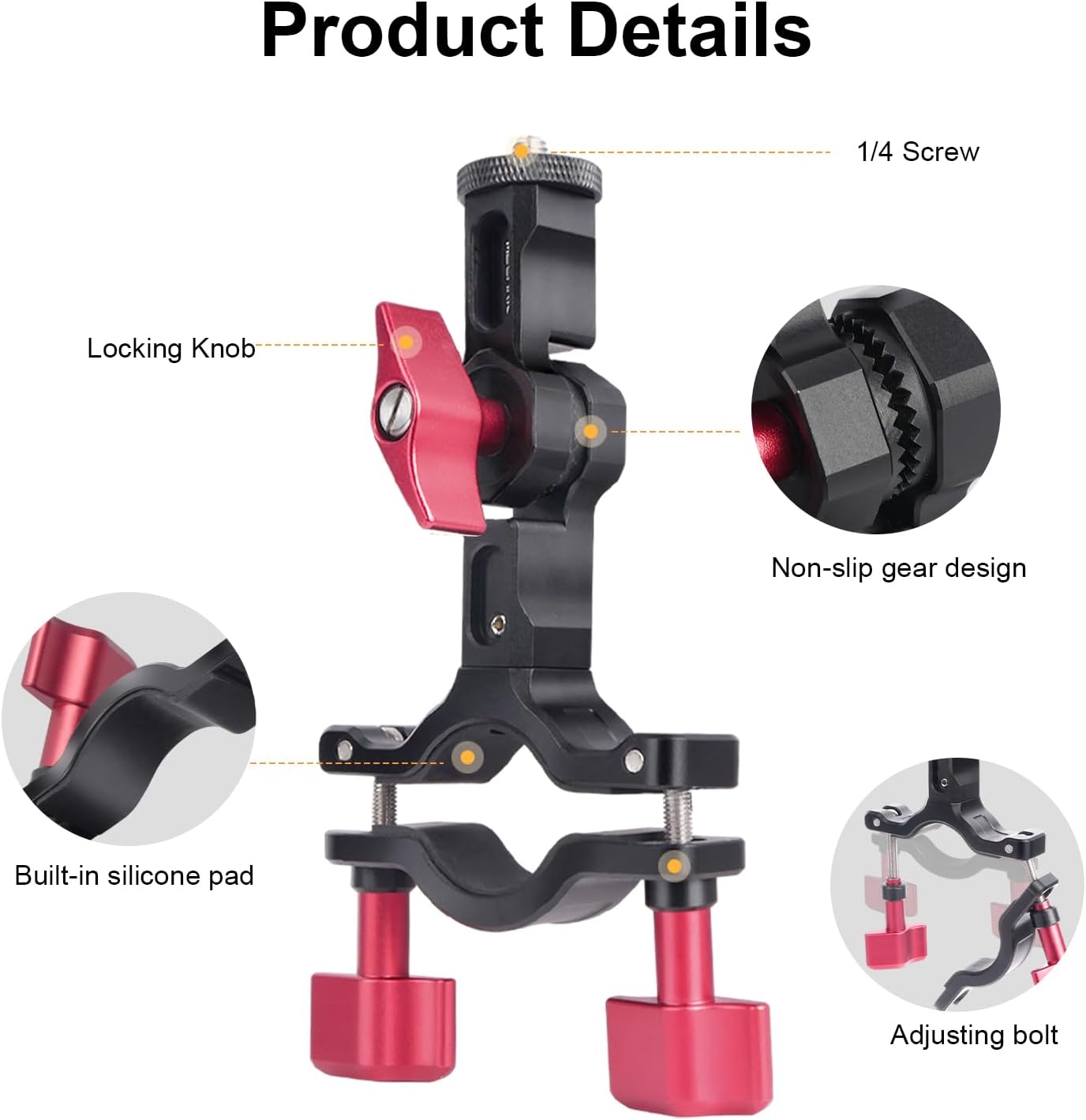 Third-Person Bike Motorcycle Handlebar Mount Kit with Selfie Stick for GoPro/Insta360 X4/X3/DJI Osmo Action - Stable Motorcycle & Bicycle Filming