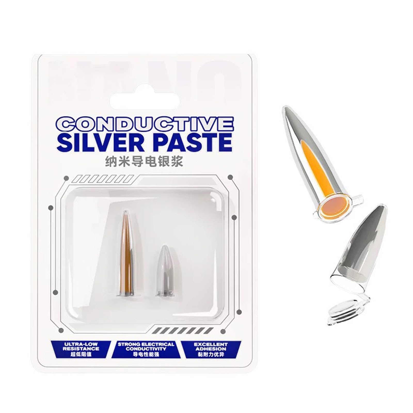 ROYJJ Electroconductive Silver Pastes Efficient Adhesive Removers For Mobile Screen Repair With High Temperatures Resistance Nano conductive silver paste