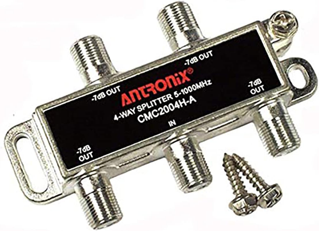 Splitter, Broadband RF 4 output MoCA capable 5-1002MHZ by Antronix