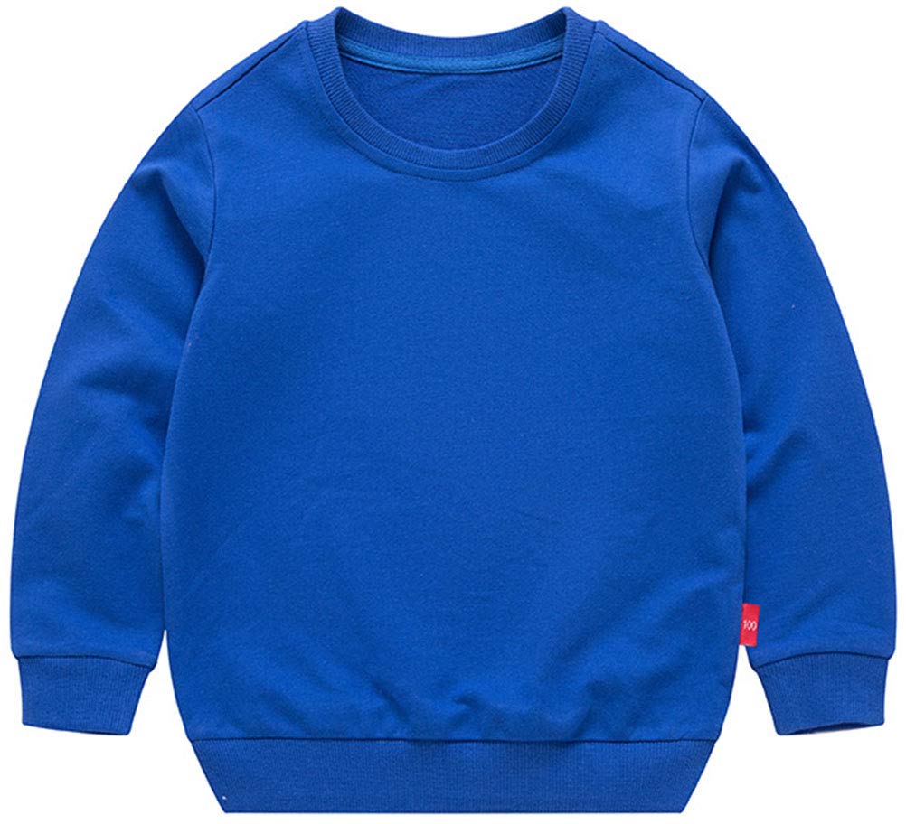 PTPuke Toddler Boys Girls Solid Cotton Thin Sweatshirt Long Sleeve top T-Shirts