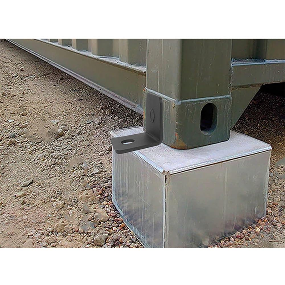 4er-Pack Seecontaineranker, Seitlicher Drehverschluss für Seecontainer, Zur Verankerung auf Fels- oder Betonboden