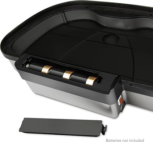 Miniatura 4 de Bote de basura automático con sensor de movimiento infrarrojo sin contacto con doble compartimento, acero inoxidable de 70 L18.5 galones con